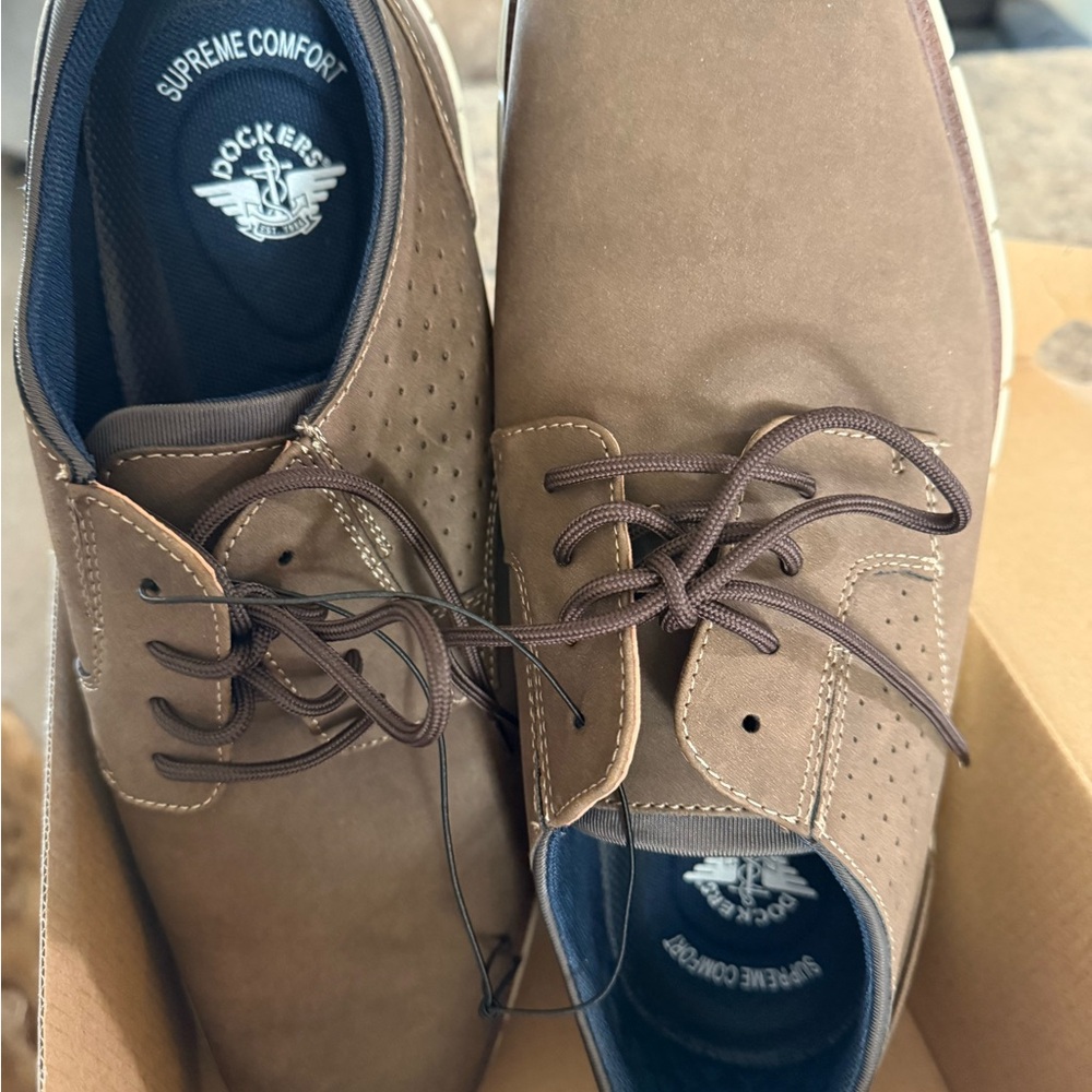 Dockers Men's Brown Lace-Up Fontera Shoes 11